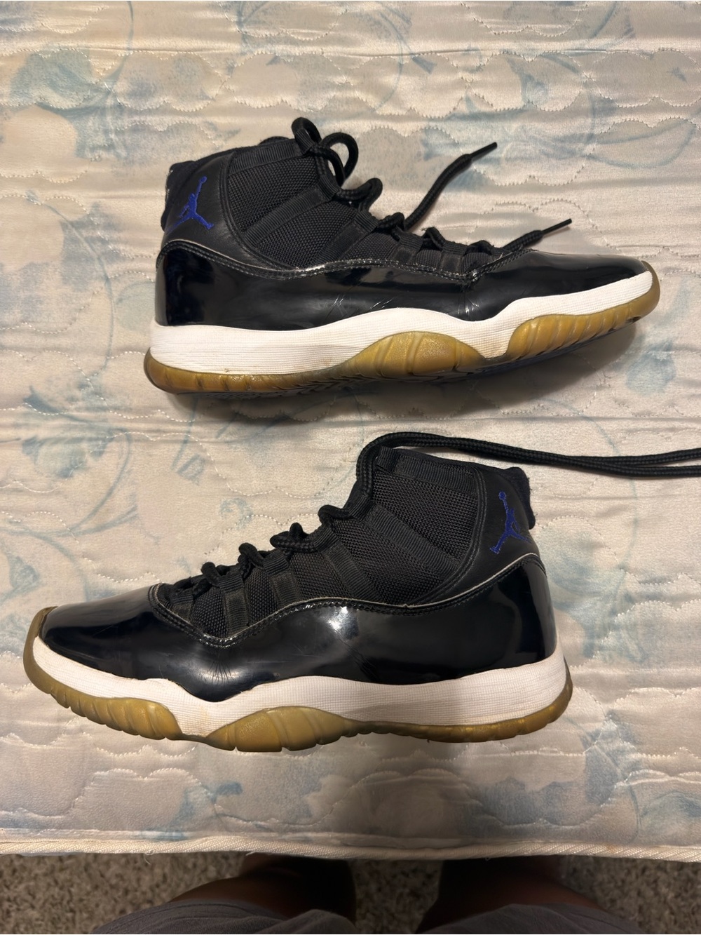 Air Jordan 11 Retro Low - Black with Concord Purple Accents